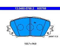 Plaquettes de frein 13.0460-5768.2 ATE pour TOYOTA YARIS