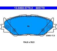 Plaquettes de frein 13.0460-5770.2 ATE pour LEXUS IS II IS III IS C