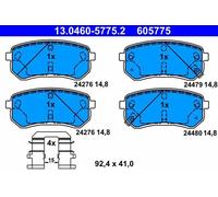 Plaquettes de frein 13.0460-5775.2 ATE pour HYUNDAI KIA