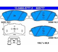Plaquettes de frein 13.0460-5777.2 ATE pour HYUNDAI KIA