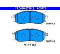 ATE Plaquettes de frein avant 13.0460-5778.2 pour NISSAN INFINITI RENAULT