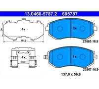 Plaquettes de frein 13.0460-5787.2 ATE pour SUBARU FORESTER LEGACY IV OUTBACK XV