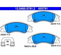 Plaquettes de frein 13.0460-5791.2 ATE pour KIA CERATO I A trois volumes