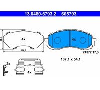 Plaquettes de frein 13.0460-5793.2 ATE pour SUBARU IMPREZA A trois volumes