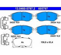 Plaquettes de frein 13.0460-5797.2 ATE pour SUBARU LEGACY IV OUTBACK TRIBECA
