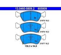 Jeu de plaquettes de frein ATE 13.0460-5809.2, avant