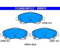 Plaquettes de frein 13.0460-5813.2 ATE pour TOYOTA COROLLA Verso
