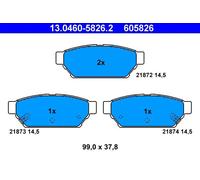 ATE Plaquettes de frein disque arrière 13.0460-5826.2 pour Mitsubishi Proton