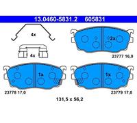 Plaquettes de frein 13.0460-5831.2 ATE pour MAZDA 626 V 626 V Station Wagon