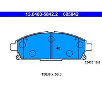 Plaquettes de frein 13.0460-5842.2 ATE pour NISSAN X-TRAIL I