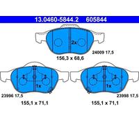 ATE 13.0460-5844.2 Plaquettes de frein