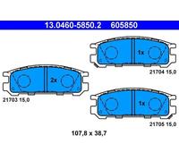 Plaquettes de frein 13.0460-5850.2 ATE pour SUBARU IMPREZA Break LEGACY II Break