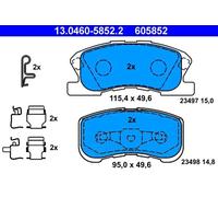 Plaquettes de frein 13.0460-5852.2 ATE pour DAIHATSU SIRION MOVE YRV