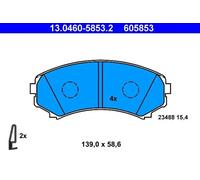 Plaquettes de frein 13.0460-5853.2 ATE pour MITSUBISHI GRANDIS PAJERO IV