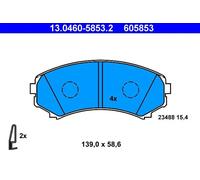 Plaquettes de frein 13.0460-5853.2 ATE pour MITSUBISHI PAJERO IV PAJERO IV Van