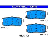 Plaquettes de frein 13.0460-5856.2 ATE pour SUZUKI MAZDA