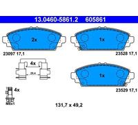 ATE Kit de plaquettes de frein 13.0460-5861.2 – pour frein à disque – 1x