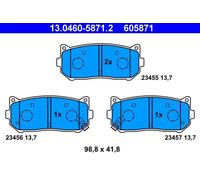 ATE Plaquettes de frein 13.0460-5871.2 pour KIA CLARUS / SHUMA I Break