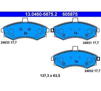 Plaquettes de frein 13.0460-5875.2 ATE pour HYUNDAI KIA