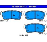 Plaquettes de frein 13.0460-5887.2 ATE pour DAIHATSU SUBARU SUZUKI NISSAN