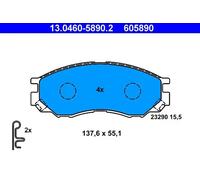 ATE Kit de plaquettes de frein 13.0460-5890.2 – Frein à disque – 1x