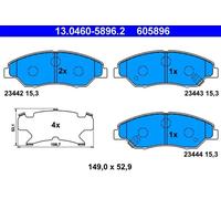 ATE 13.0460-5896.2 Plaquettes de frein