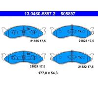 Plaquettes de frein 13.0460-5897.2 ATE pour JEEP KIA