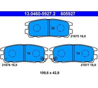 Plaquettes de frein 13.0460-5927.2 ATE pour OPEL ISUZU
