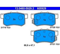Plaquettes de frein 13.0460-5929.2 ATE pour SUZUKI FIAT HONDA ROVER MG