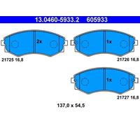 Plaquettes de frein 13.0460-5933.2 ATE pour DAEWOO HYUNDAI KIA NISSAN