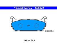 Plaquettes de frein 13.0460-5972.2 ATE pour MAZDA SUZUKI DAIHATSU