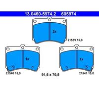 Plaquettes de frein 13.0460-5974.2 ATE pour MAZDA 323 C IV 323 F IV 323 P V MX-3