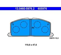 Plaquettes de frein 13.0460-5976.2 ATE pour TOYOTA COROLLA Liftback COROLLA