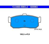 Plaquettes de frein 13.0460-5983.2 ATE pour NISSAN PRIMERA Traveller ALMERA I