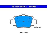 ATE Plaquettes de frein 13.0460-5989.2 pour NISSAN MICRA II