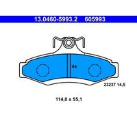 Plaquettes de frein 13.0460-5993.2 ATE pour DAEWOO NUBIRA NUBIRA A trois volumes