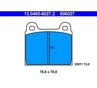 Plaquettes de frein 13.0460-6027.2 ATE pour ALFA ROMEO MERCEDES-BENZ OPEL VW
