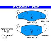 Jeu de plaquettes de frein ATE 13.0460-7033.2, avant