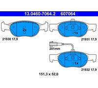 ATE 13.0460-7064.2 Plaquettes de frein