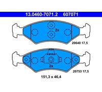 Plaquettes de frein 13.0460-7071.2 ATE pour FORD MAZDA