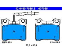 Plaquettes de frein 13.0460-7085.2 ATE pour MERCEDES-BENZ CLASSE V VITO Fourgon