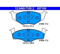 ATE Jeu de plaquettes de frein 13.0460-7100.2 avant pour SEAT, SKODA et VW