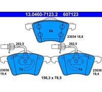 Jeu de plaquettes de frein ATE 13.0460-7123.2, avant