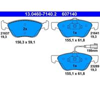 Jeu de plaquettes de frein ATE 13.0460-7140.2, avant