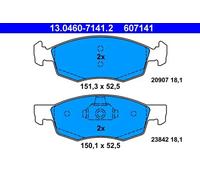 Plaquettes de frein 13.0460-7141.2 ATE pour FIAT DOBLO Monospace