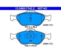 Plaquettes de frein 13.0460-7142.2 ATE pour FORD MAZDA TOYOTA