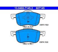 Jeu de plaquettes de frein ATE 13.0460-7145.2, avant