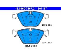 ATE Jeu de plaquettes de frein 13.0460-7167.2 pour BMW 3/5/6/7 – avant