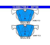 Jeu de plaquettes de frein ATE 13.0460-7168.2, arrière