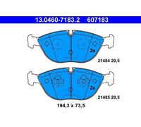 ATE Plaquettes de frein 13.0460-7183.2 pour Mercedes-Benz, Rolls-Royce, Audi, VW